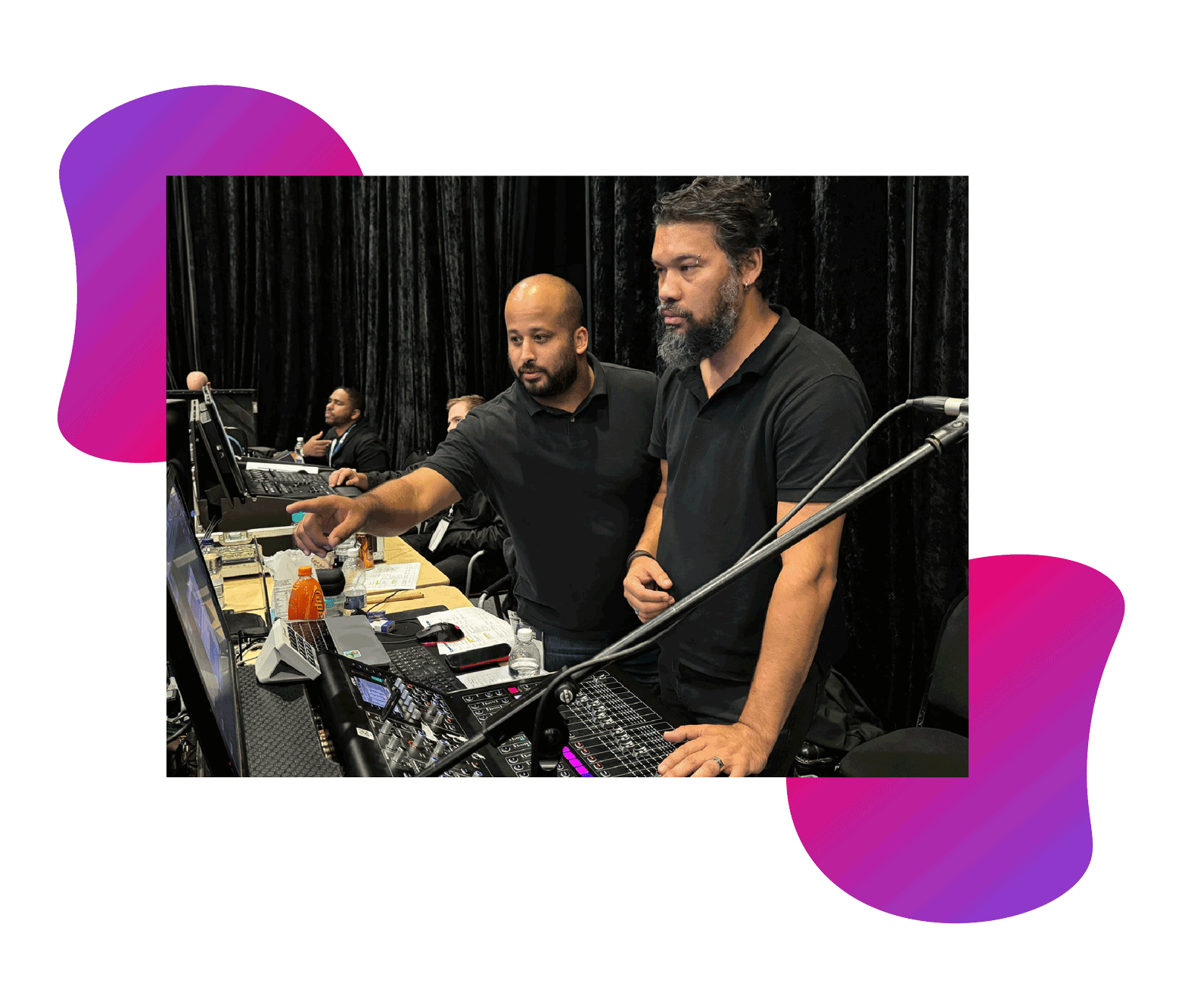 Winelands Productions technical crew at work