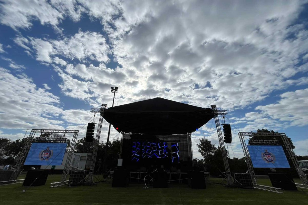 An example of Outdoor LED panels used for an event